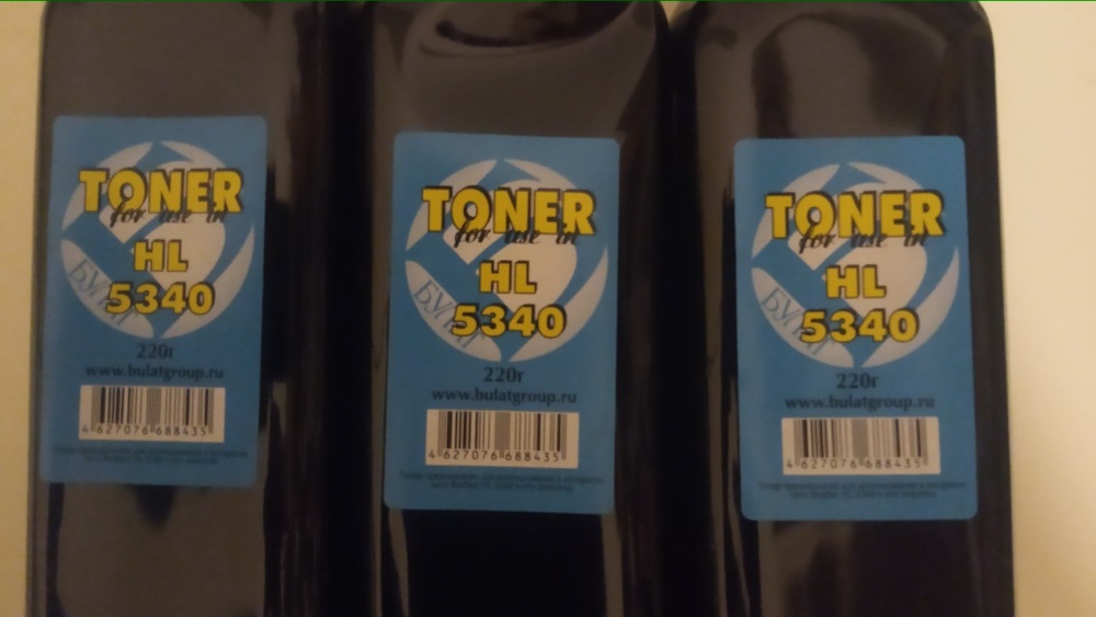 Тонер Brother HL-5340 HL-5440 банка 220г БУЛАТ