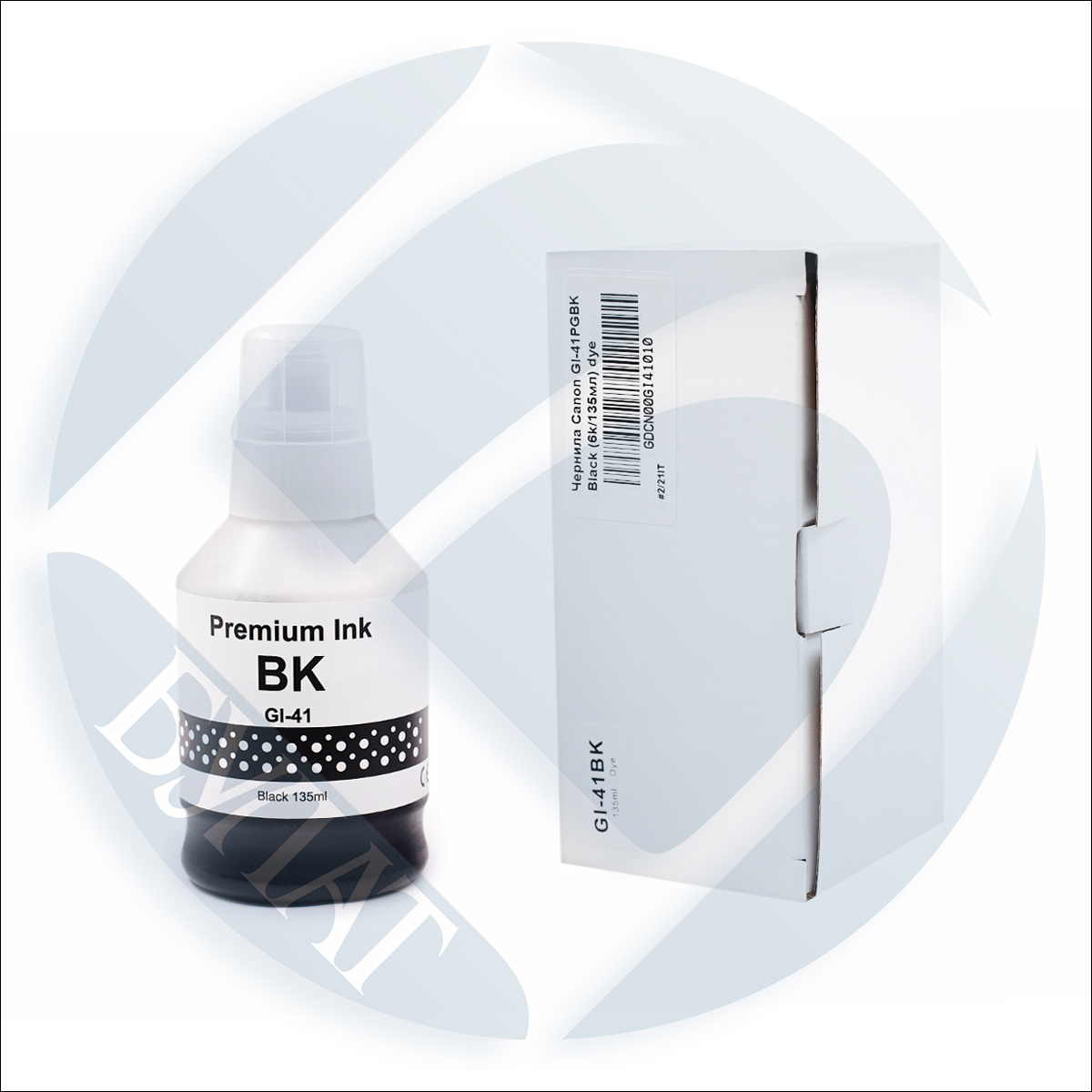 Контейнер с чернилами Canon Pixma G1420/G2420/G3420 GI-41BK Black (6k/135мл) dye