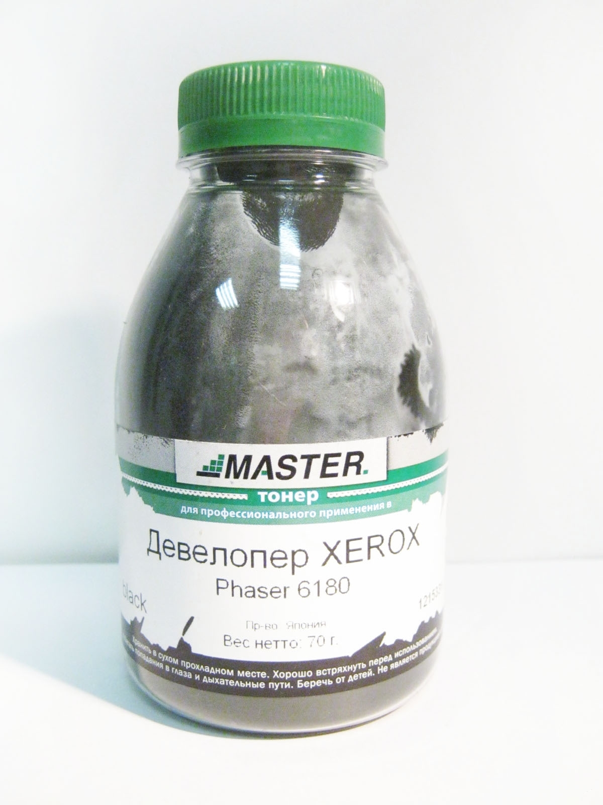 Девелопер Xerox Phaser 6180, black, 70гр/банка  ЯПОНИЯ