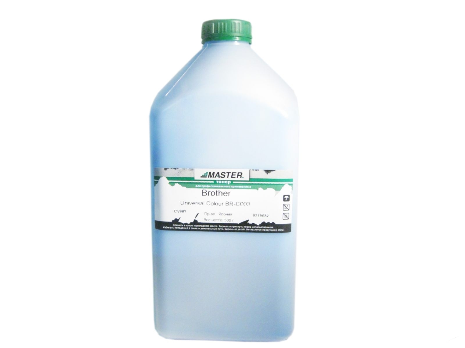 Тонер Brother Universal Colour тип BR-C003, Tomoegawa, cyan, 500г/канистра Япония ZEBRA