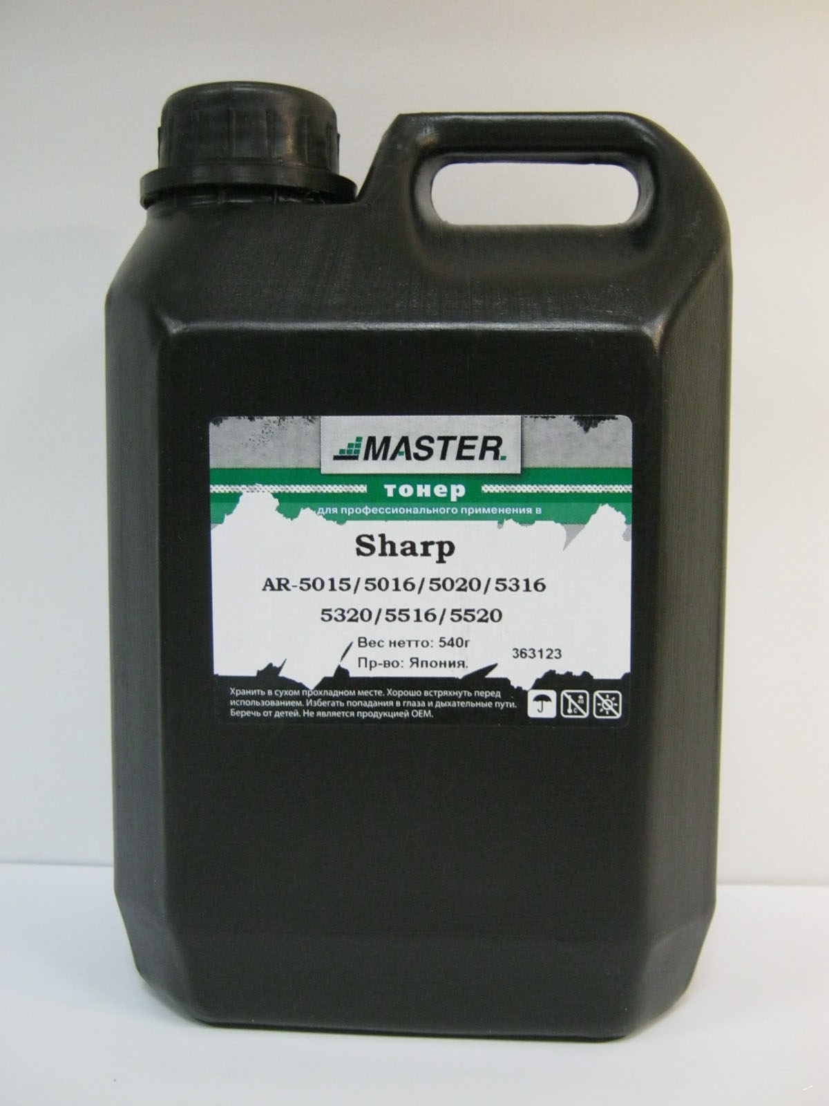 Тонер Sharp AR-5015 AR-5016 AR-5020 AR-5316 AR-5320 AR-5516 AR-5520,  540г/канистра, 15К