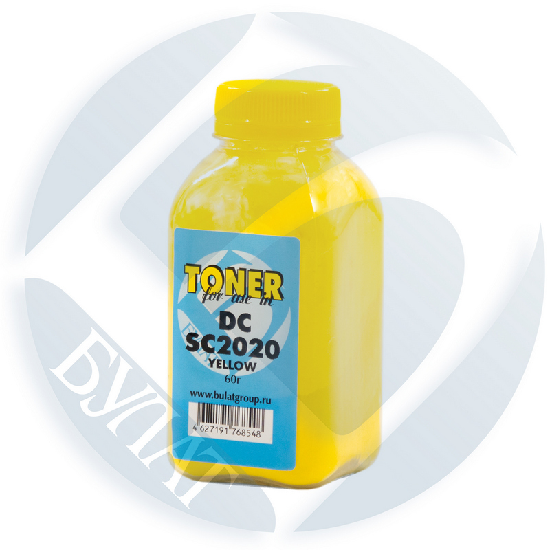 Тонер Xerox DocuCentre SC2020 банка 60г (тонер+девелопер) Yellow БУЛАТ