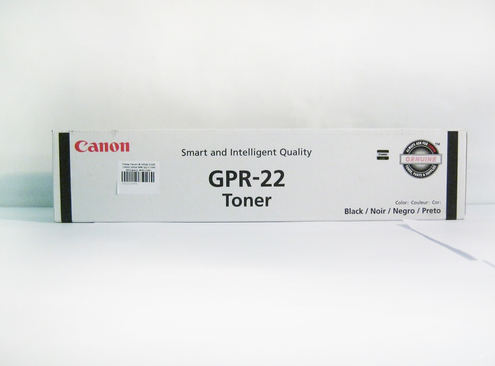 Тонер Canon iR-1018 iR-1020 iR-1022 iR-1024 GPR-22 C-EXV18, oригинал 465г/туба