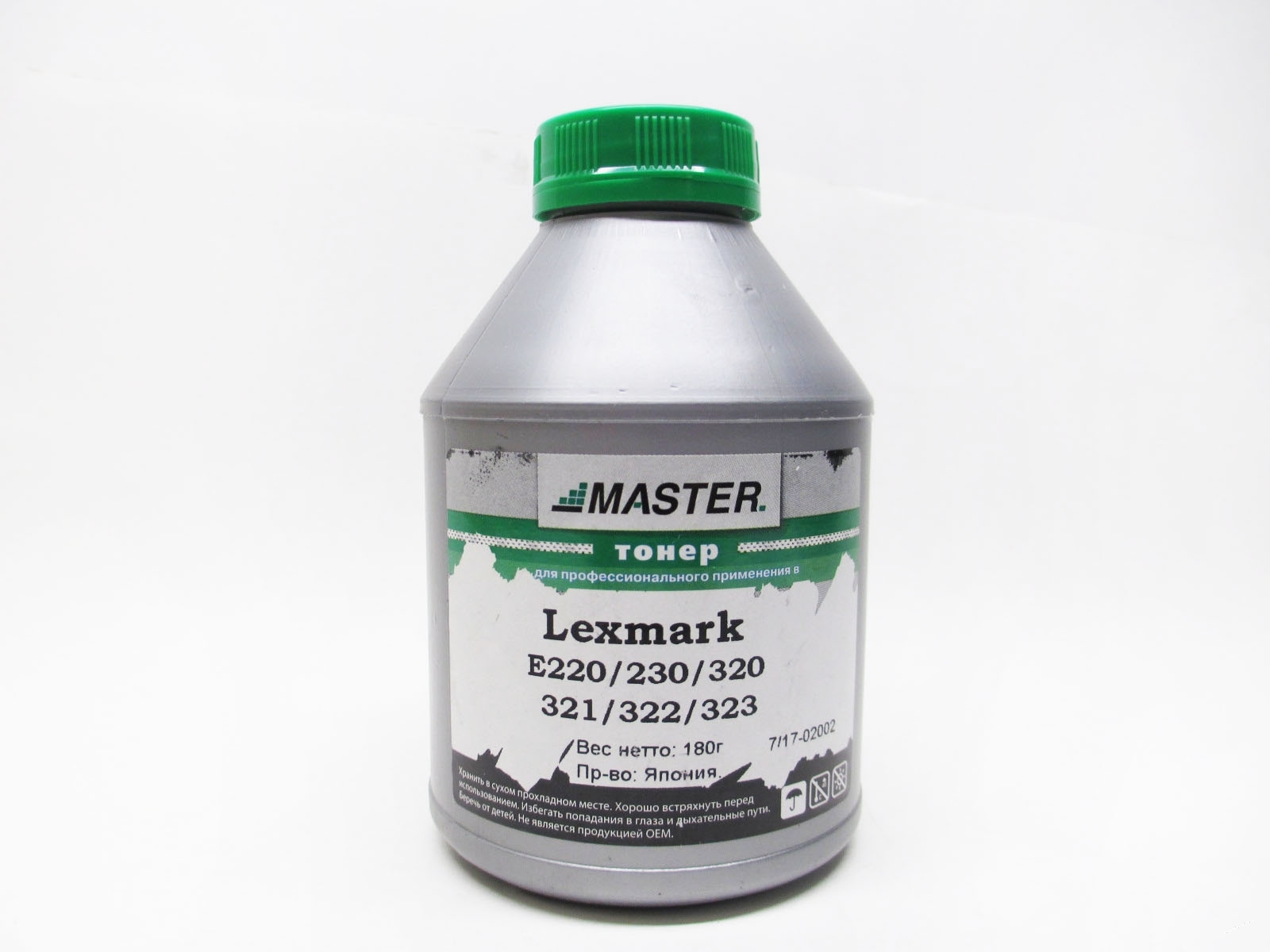 Тонер Epson EPL-5000 EPL-5200 EPL-5600 EPL-6200 6200L Konica Minolta Page Pro 1300 1350 1380W Lexmark E220 E230 E320 E321 E322 E323 180г/банка, 6K