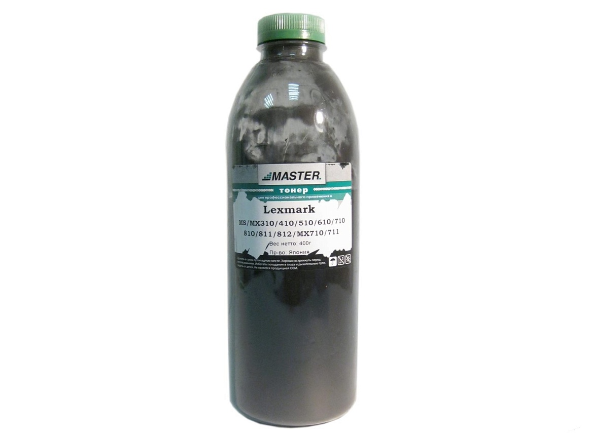 Тонер Lexmark MS/MX310/MS312/410/510/610/710/810/811/812/711, Tomoegawa, 400г/банка, 25К