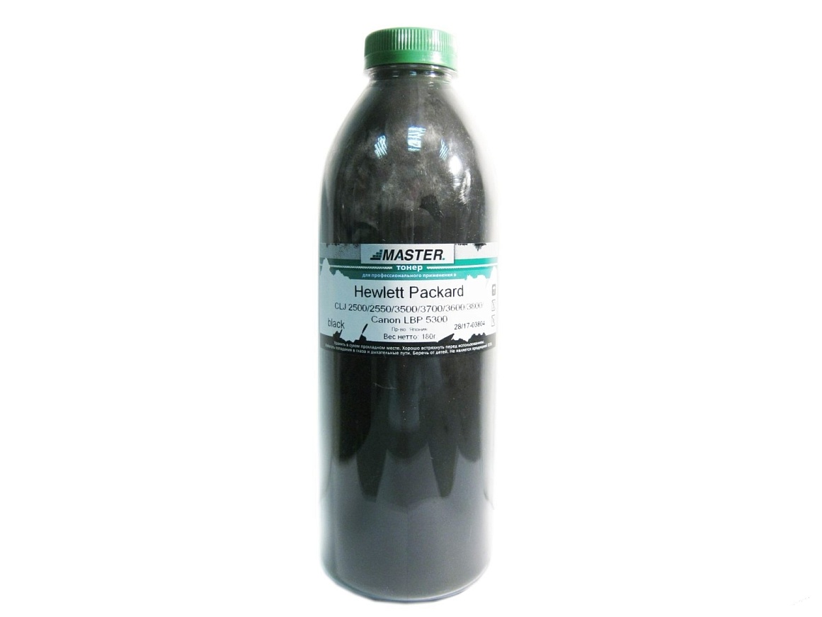 Тонер HP CLJ 1500 2500 2550 2820 2840 3500 3600 3700 3800 Enterprise 500 M552 M553 Canon LBP-5300, PREMIUM, black, 180г/банка, 6K