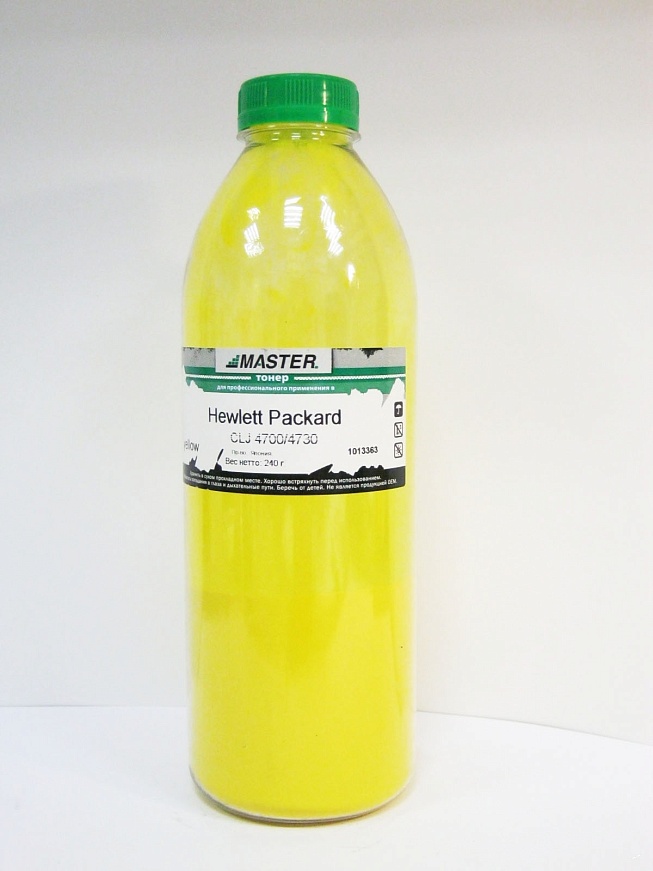 Тонер HP CLJ 4700 4730 Enterprise M552 M553 M577, PREMIUM yellow, 240г/банка, 10K
