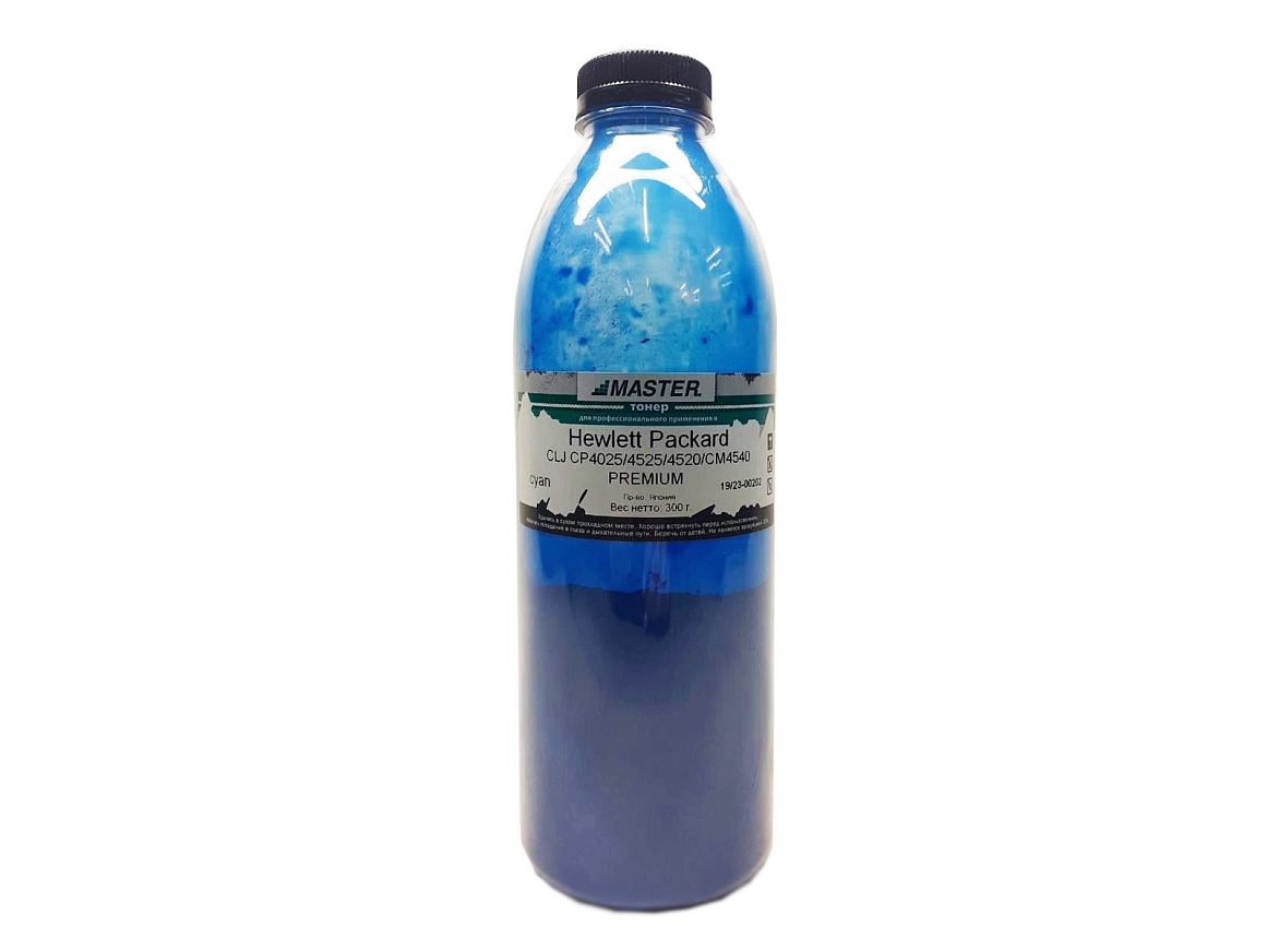 Тонер HP CLJ CP4025 CP4525 CP4520 CM4540, PREMIUM,  cyan, 300 гр/банка