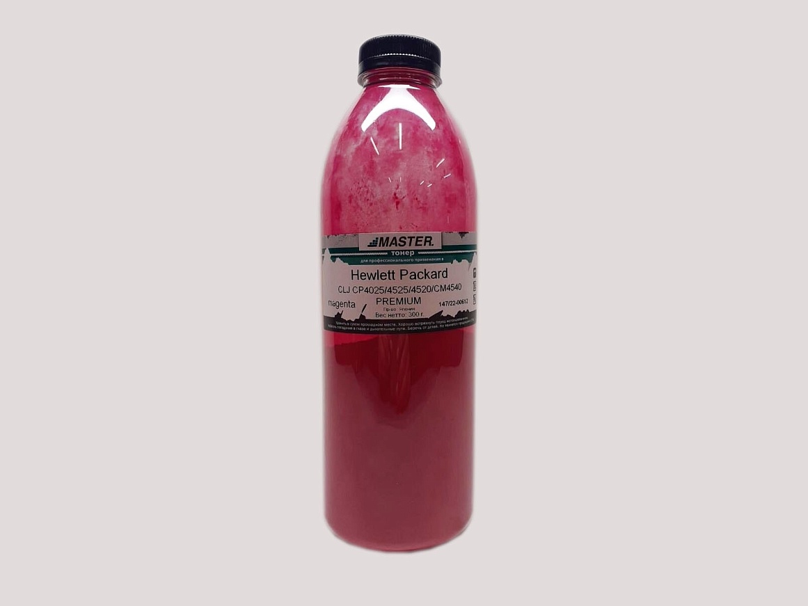 Тонер HP CLJ CP4025 CP4525 CP4520 CM4540, PREMIUM, magenta, 300 гр/банка