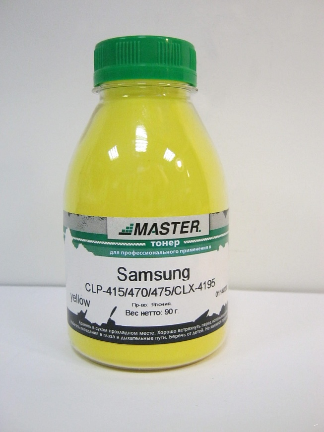 Тонер Samsung CLP-415/470/475/CLX-4195/Xpress C1810W, yellow, 90г/банка, 1.5К