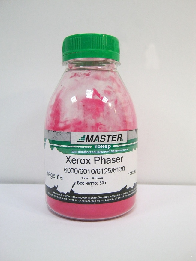 Тонер Xerox Phaser 6000 6010 6020 6022 6125 6130 6500 WC 6015 6505 6025 6027, magenta, 30г/банка, 1K