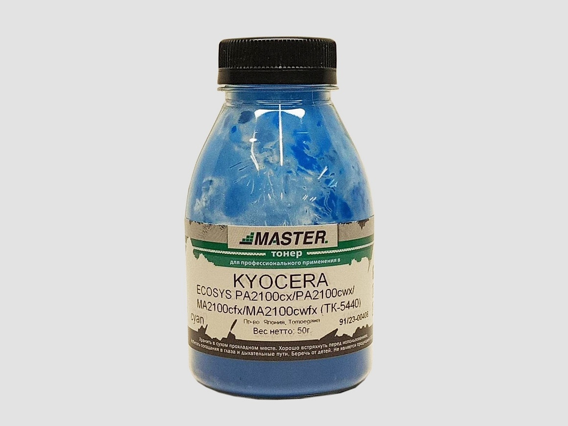 Тонер Kyocera Mita ECOSYS PA2100cx/PA2100cwx/MA2100cfx/MA2100cwfx, TK-5440, Tomoegawa, 50г/банка, cyan, 2,2K