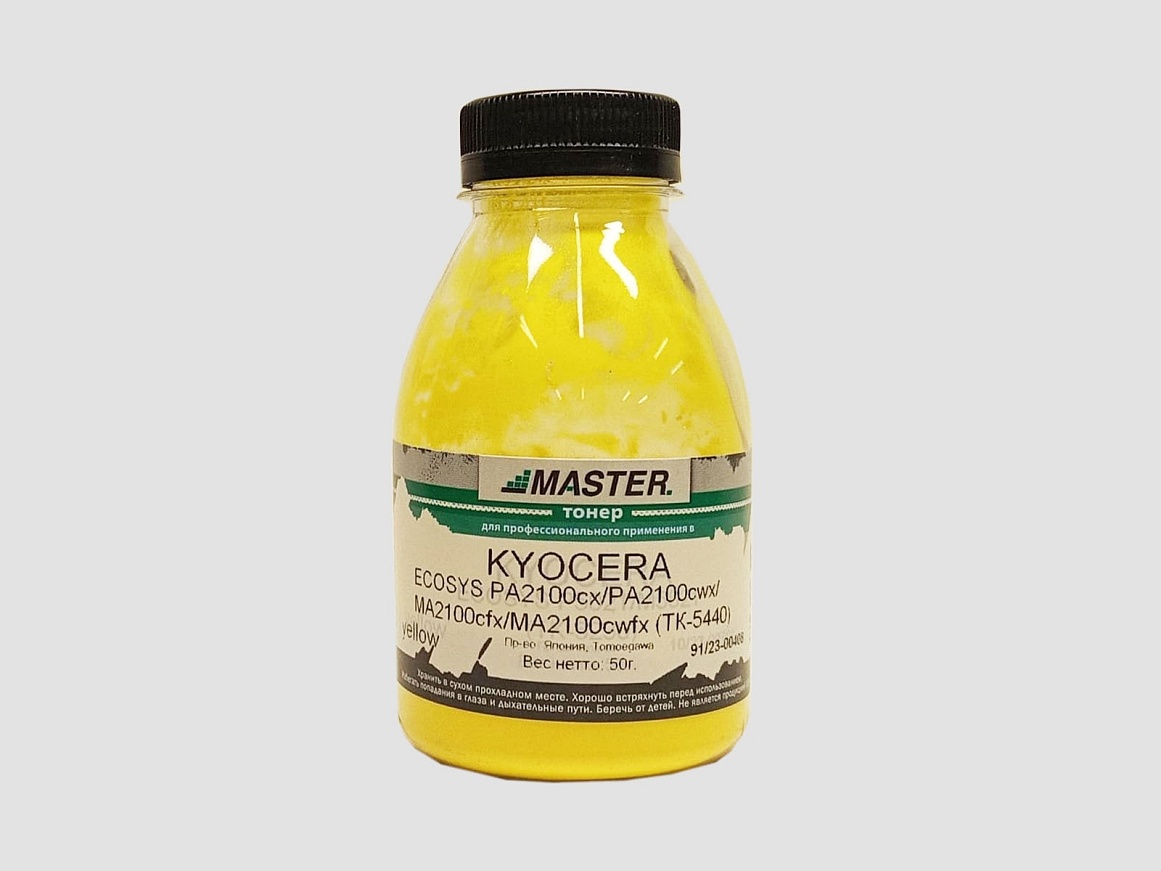 Тонер Kyocera Mita ECOSYS PA2100cx/PA2100cwx/MA2100cfx/MA2100cwfx, TK-5440, Tomoegawa, 50г/банка, yellow, 2,2K