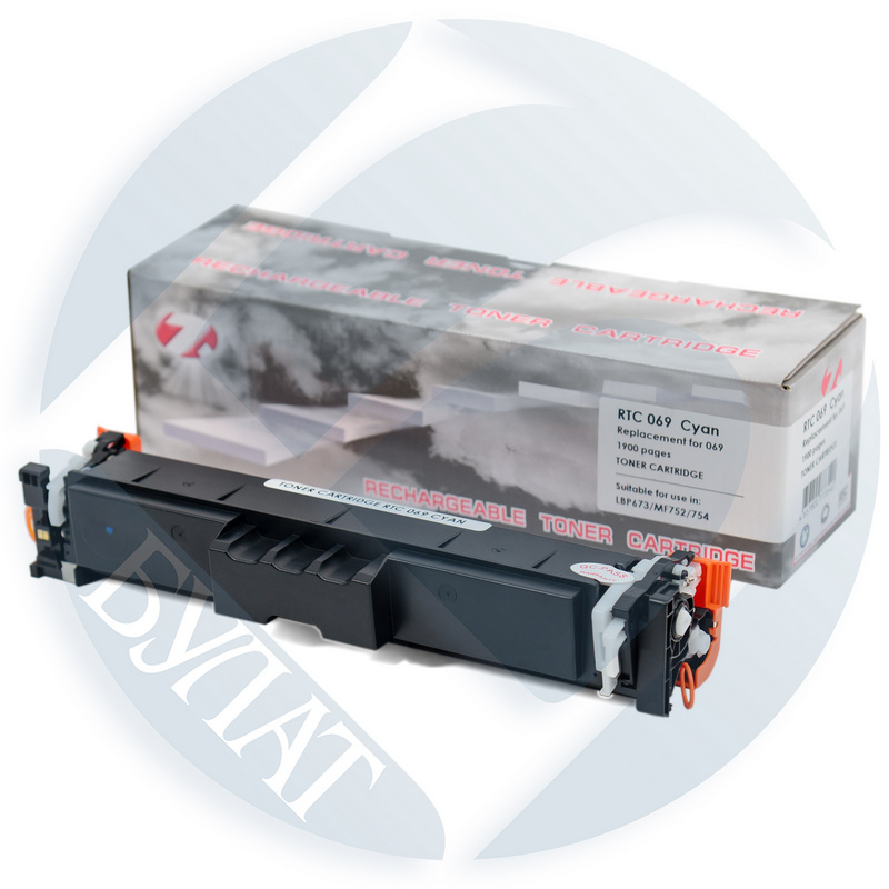 Тонер-картридж Canon LBP-673/MF752 069 Cyan (1.9k). 7Q