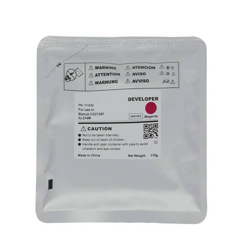 Девелопер IU-214 M для KONICA MINOLTA Bizhub C227 C287 Magenta, 170г, 90000 стр.