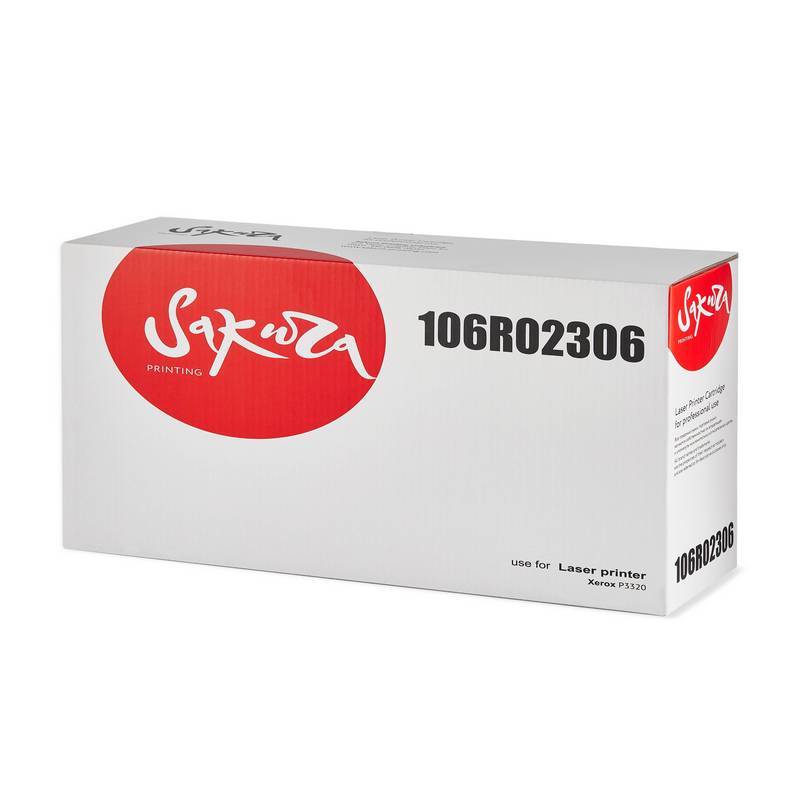 Картридж Sakura 106R02306 для XEROX P3320, черный, 11000 к.
