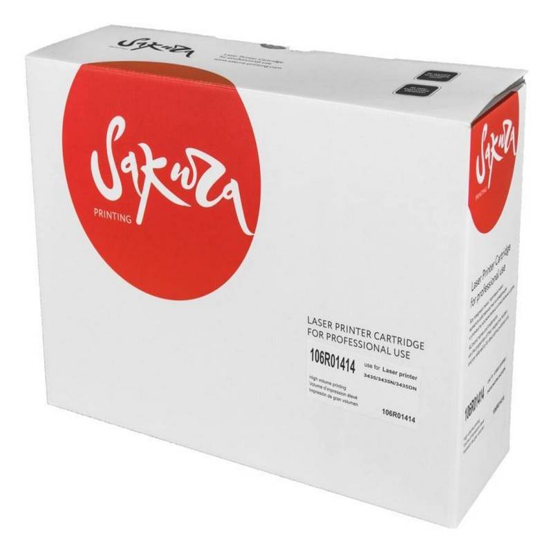 Картридж Sakura 106R01414 для XEROX Phaser3435, черный, 4000 к.