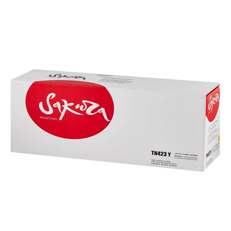 Картридж Sakura TN-423 Y для Brother DCP-8400/MFC-8690/HL-8260, желтый, 4000 к.