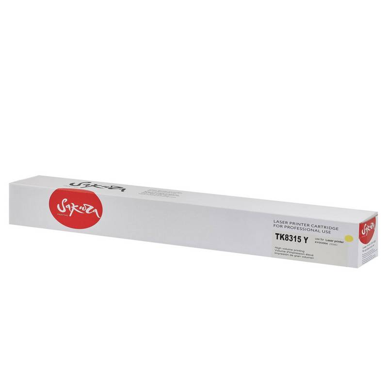 Картридж SAKURA TK-8315 Y для Kyocera TASKalfa 2550ci, желтый, 6 000 к.