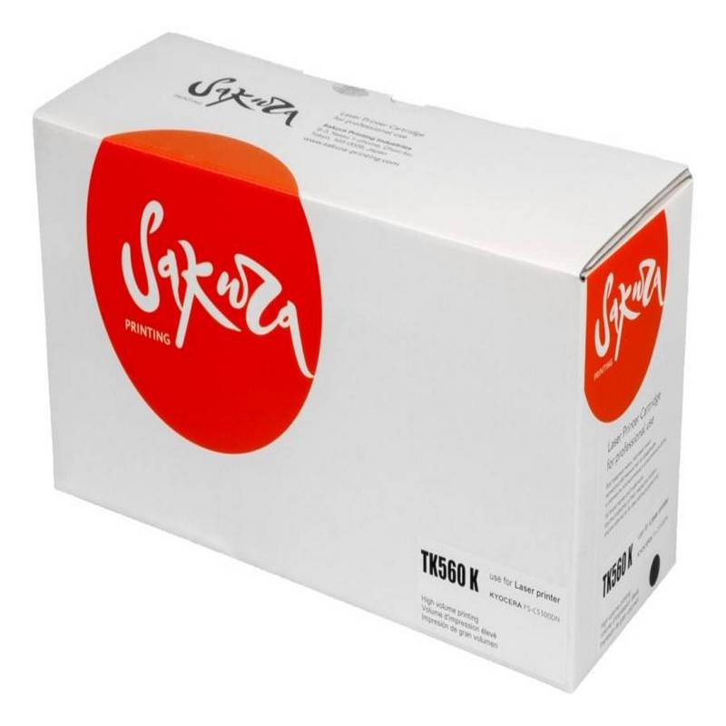 Картридж Sakura TK-560 K (1T02HN0EU0) для Kyocera Mita FS-C5300DN/FS-C5350DN/6030cdn, черный, 12000 к.