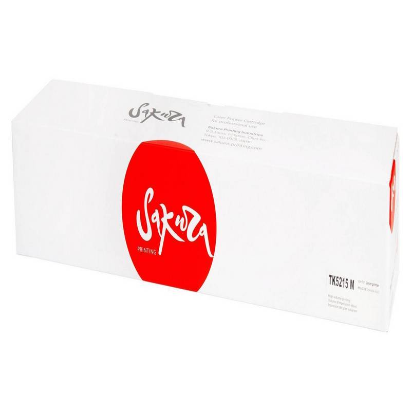 Картридж Sakura TK-5215 M (1T02R6BNL0) для Kyocera, TASKalfa406ci, пурпурный, 20000 к.