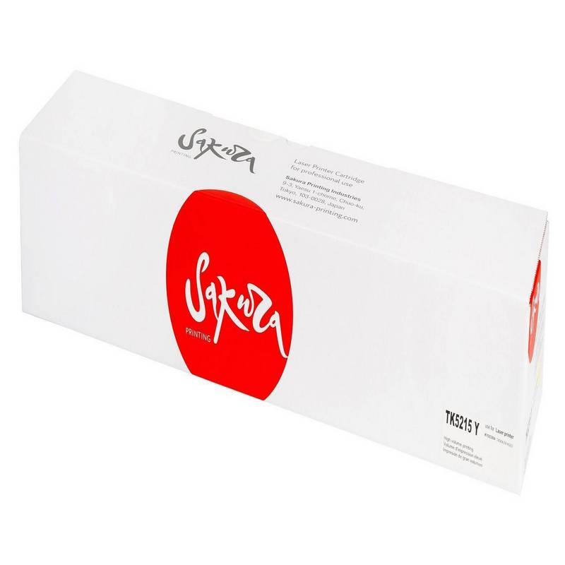 Картридж Sakura TK-5215 Y (1T02R6ANL0) для Kyocera, TASKalfa406ci, желтый, 20000 к.