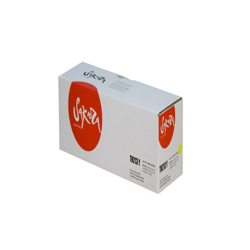 Картридж Sakura TN213Y для Brother DCP-L3550CDW/DCP-L3550/HL-L3230CDW/HL-L3230/MFC-L3770CDW/MFC-L3770, желтый, 1300 к.  TN-213