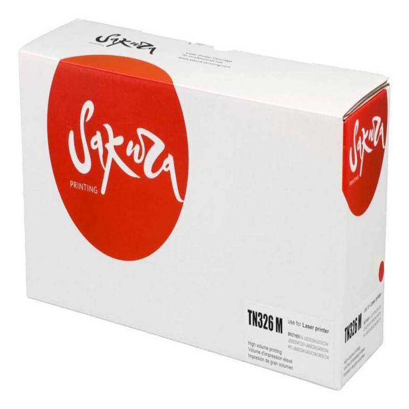 Картридж Sakura TN326M для Brother MFC-8650/HL-8250/DCP-8450, пурпурный, 3500 к.  TN-326