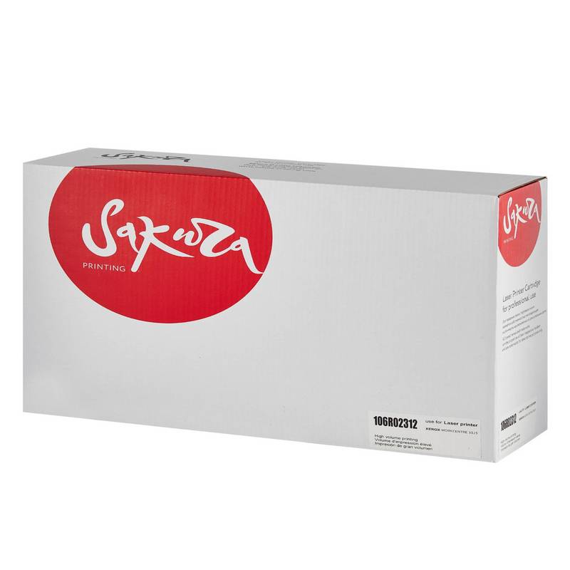 Картридж Sakura 106R02312 для XEROX WC_3325, черный, 11000 к.