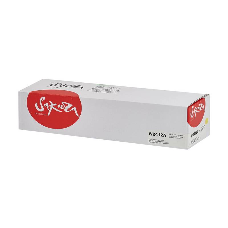 Картридж SAKURA W2412A (216A) для HP LaserJet Pro MFP M182, желтый, 850 к.