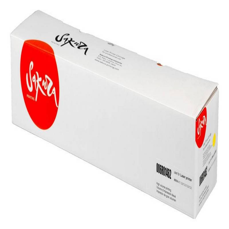 Картридж Sakura 006R01462 для XEROX WC7120 WC7125 WC7220 WC7225, желтый, 15000 к.