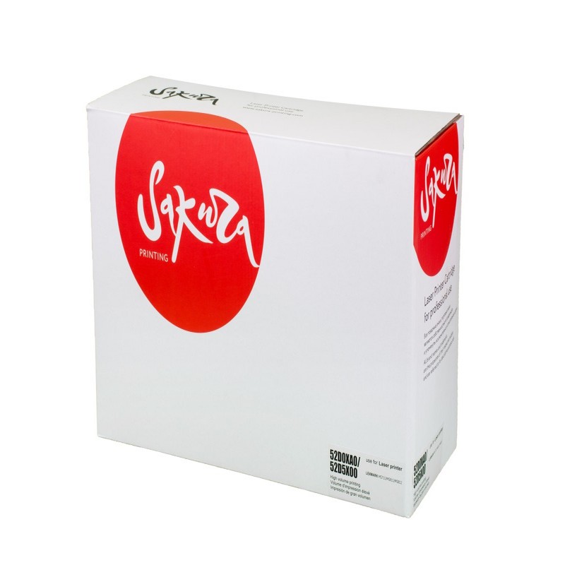 Картридж Sakura 52D0XA0 52D5X00 для Lexmark MS711 MS811 MS812, черный, 45000 к.