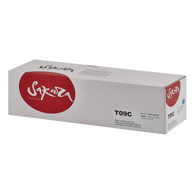 T09 C-ECO (3019C006) Sakura картридж для Canon, голубой, 5900 к. (чип без счетчика копий)