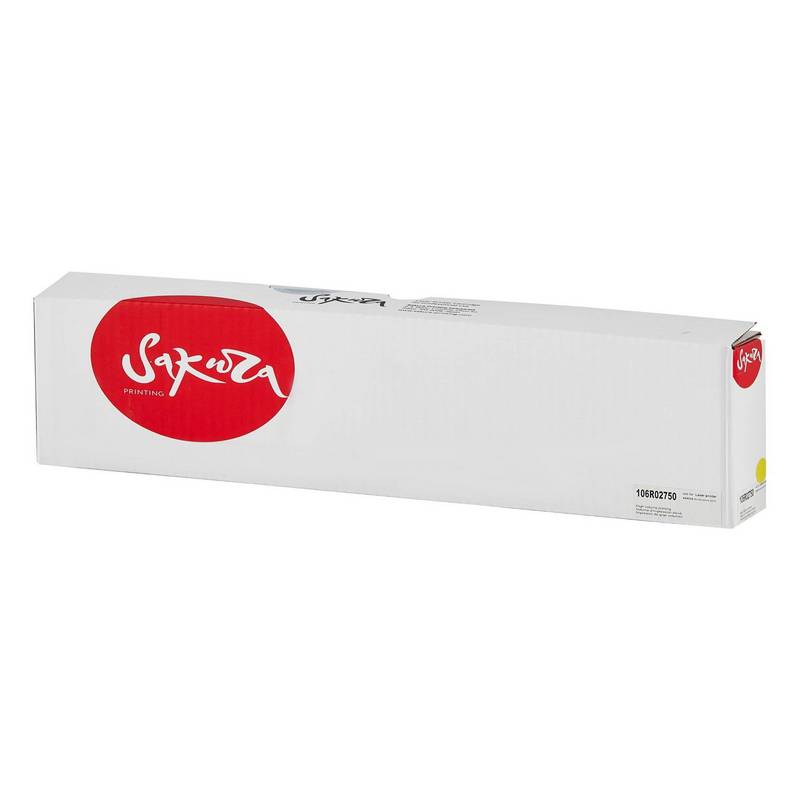 Картридж Sakura 106R02750 для XEROX WorkCentre 6655/6655dn, желтый, 11000к.