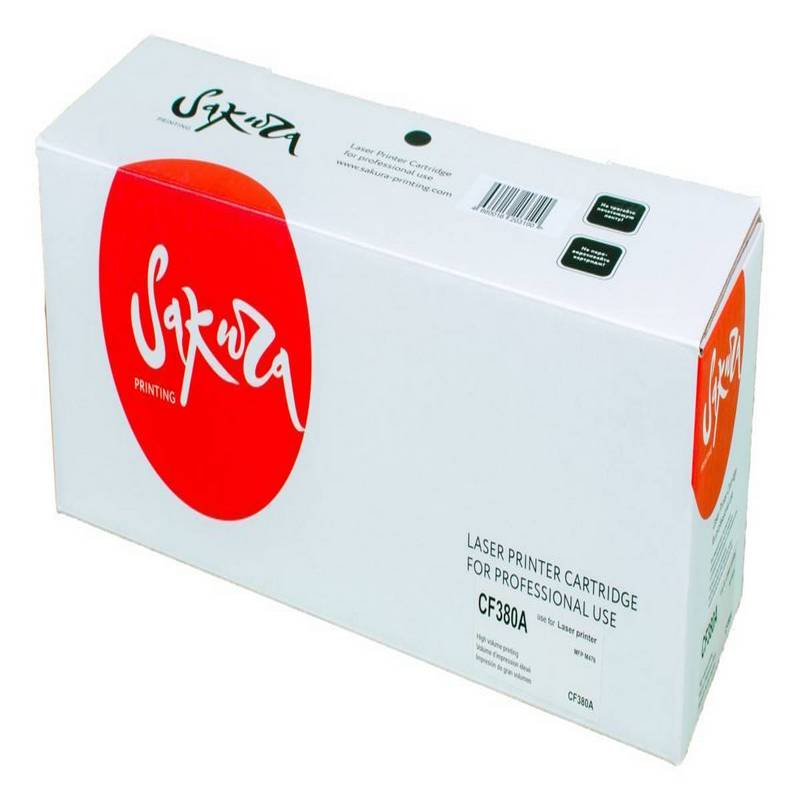 Картридж Sakura CF380A (312A) для HP MFP-M476, черный, 2400 к.