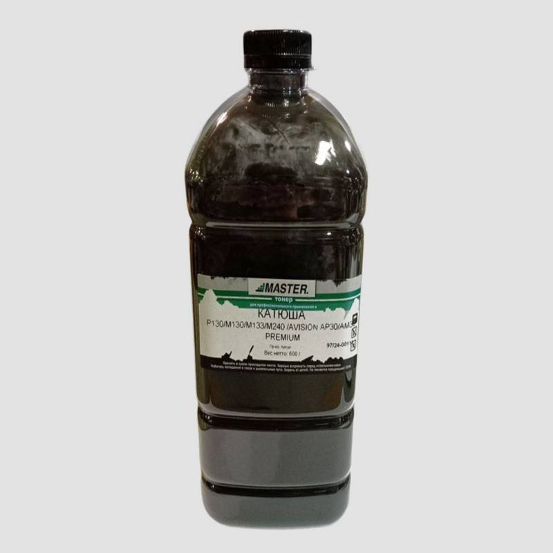 Тонер КАТЮША P130/M130/M133/M240 /AVISION AP30/AM30, PREMIUM, 600гр/канистра