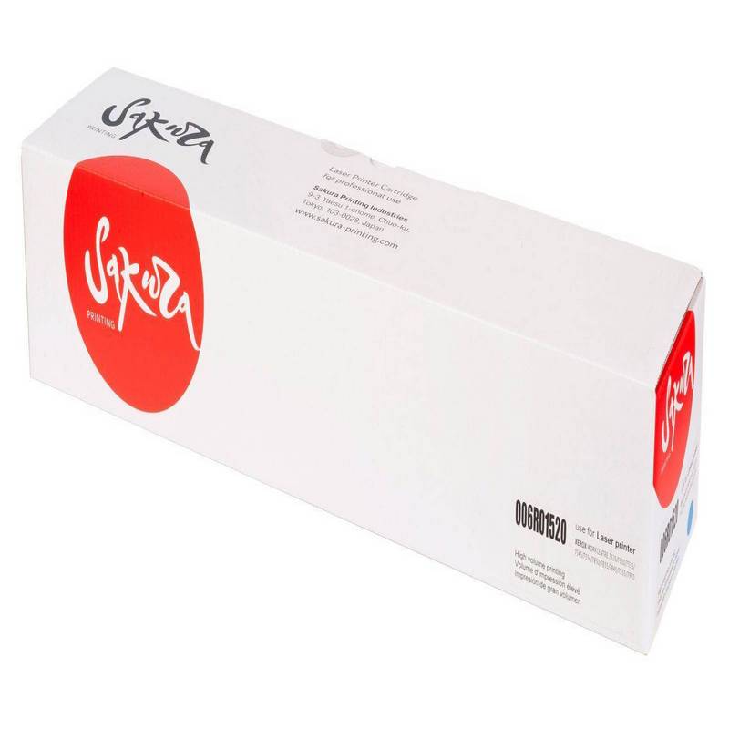 Тонер-туба Sakura 006R01520 для XEROX WC 7545 WC 7556, голубой, 15000 к.