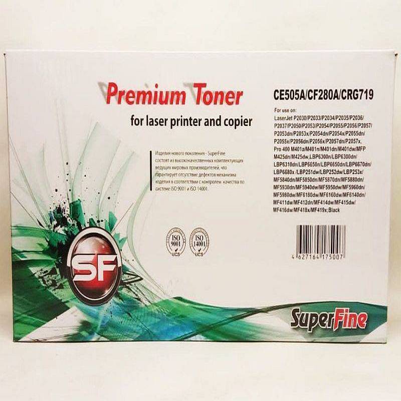 Картридж HP CE505A CF280A Canon CRG 719 SUPERFINE для LJ P2030 P2035 P2050 P2055 Canon LBP-6300dn LBP-6650dn MF5840dn MF5880dn, 2.7K