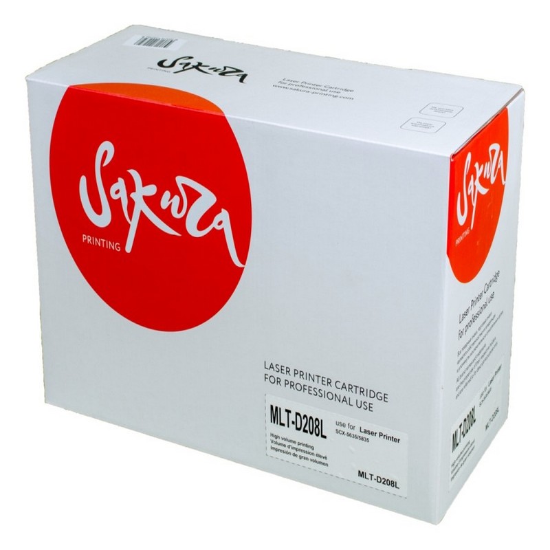 Картридж Sakura MLTD208L для Samsung, черный, 10000