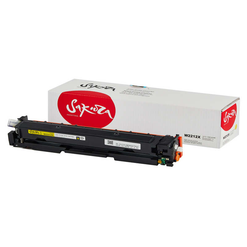Картридж Sakura W2212X (207X) для HP LJ M255/MFPM282/M283, желтый, 2450 к.