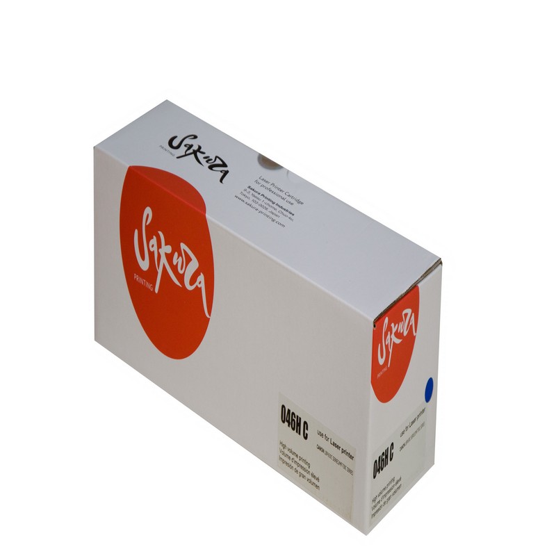 Картридж Sakura 046H C (1253C002) для Canon LBP-560C/ MF-730C, голубой, 5000 к.