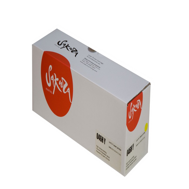 Картридж Sakura 046H Y (1251C002) для Canon LBP-560C/ MF-730C, желтый, 5000 к.