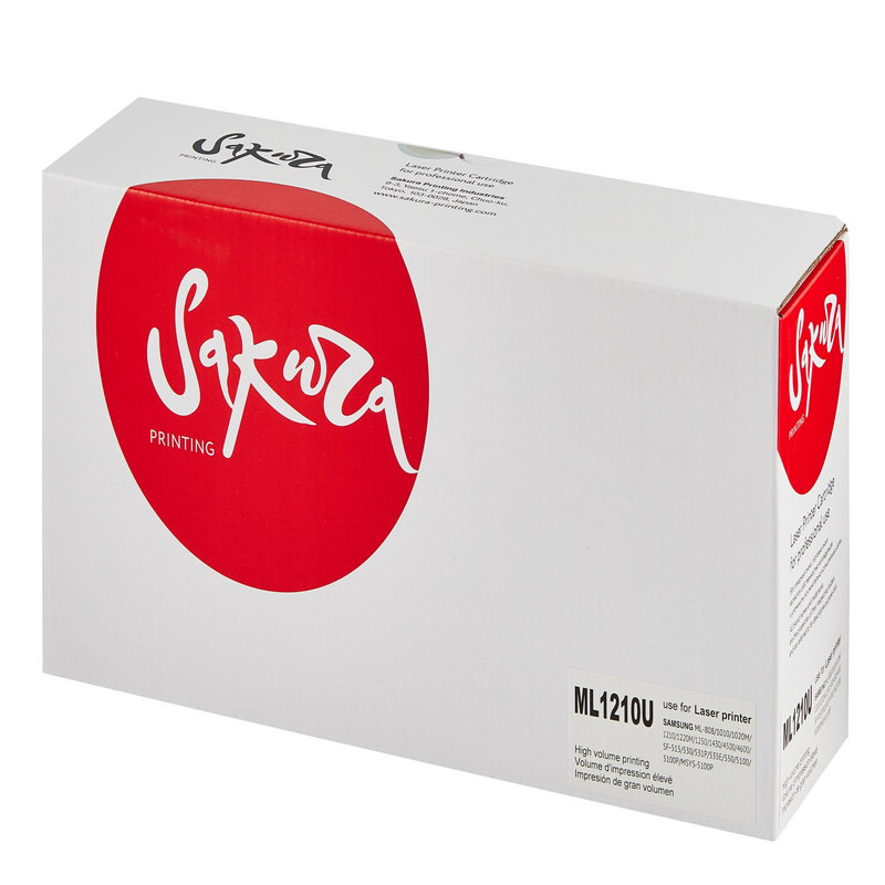 Картридж Sakura ML-1210U для Samsung, черный, 3000 к.