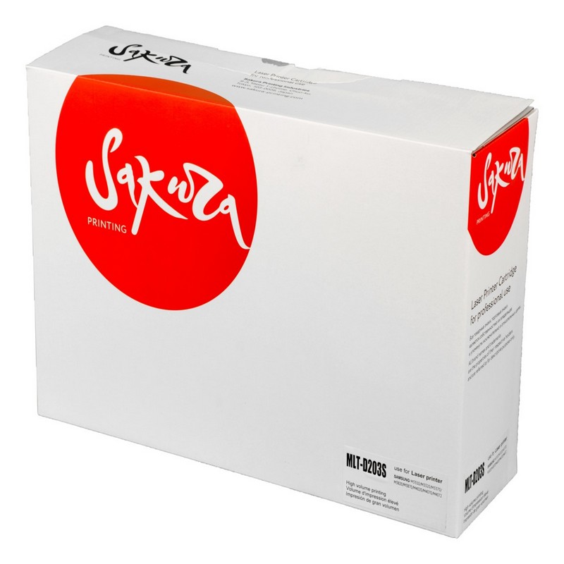Картридж Sakura MLT-D203S для Samsung, черный, 3000 к.