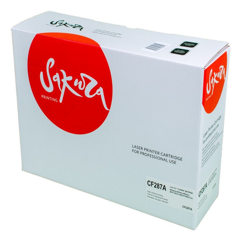 Картридж Sakura CF287A (87A) для HP, черный, 9000 к