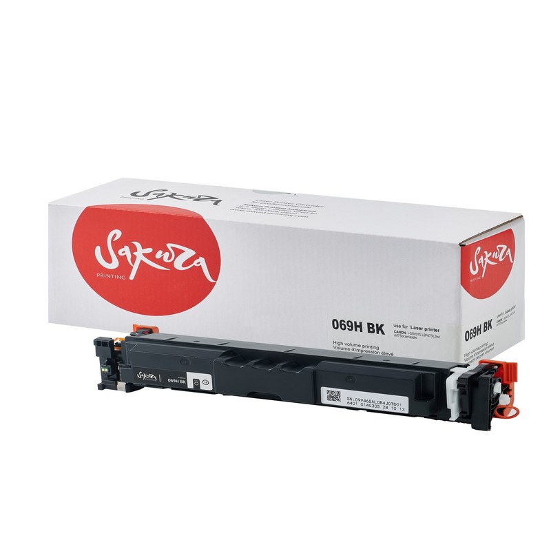 Картридж Sakura 069H BK (5098C002) для Canon I-Sensys LBP-673Cdw MF750C MF725, черный, 7600 к.