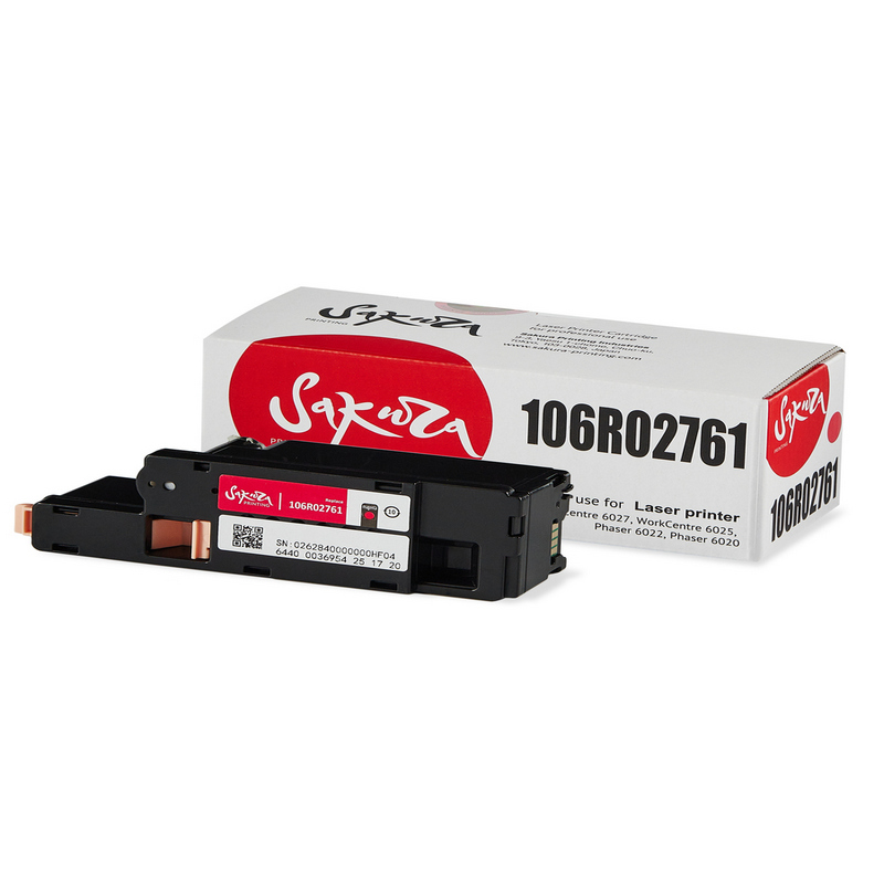 Картридж Sakura 106R02761 для XEROX, пурпурный, 1000 к.