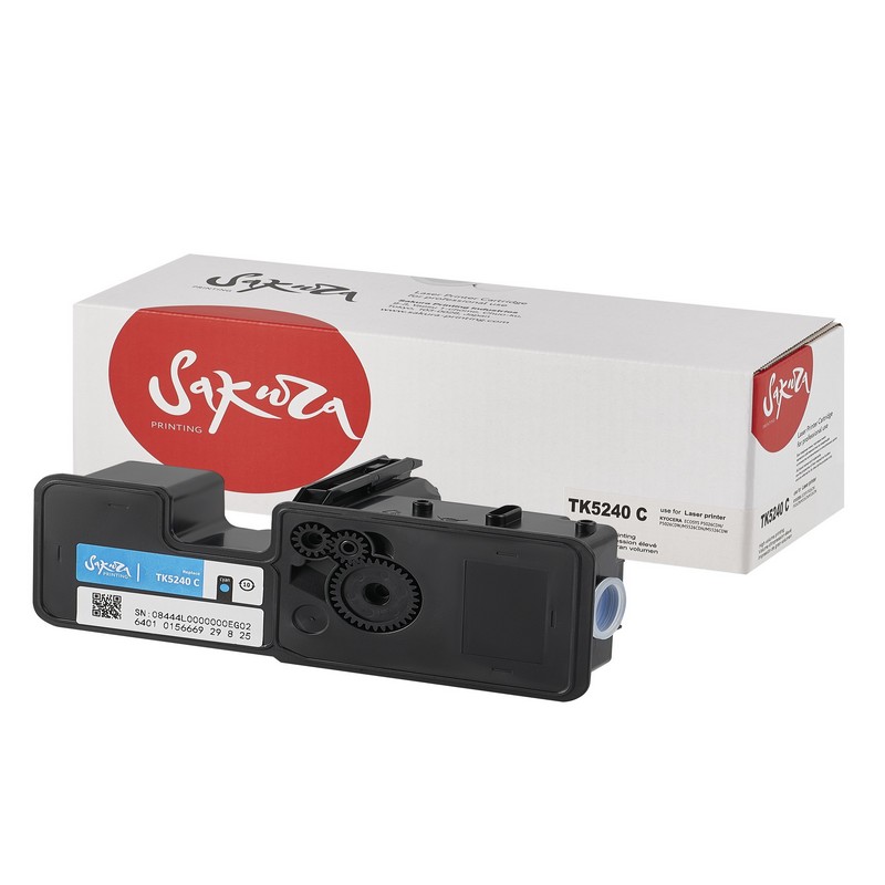Картридж Sakura TK-5240 C для Kyocera Mita M5526cdw/P5026cdw/P5026 , голубой, 3000 к.