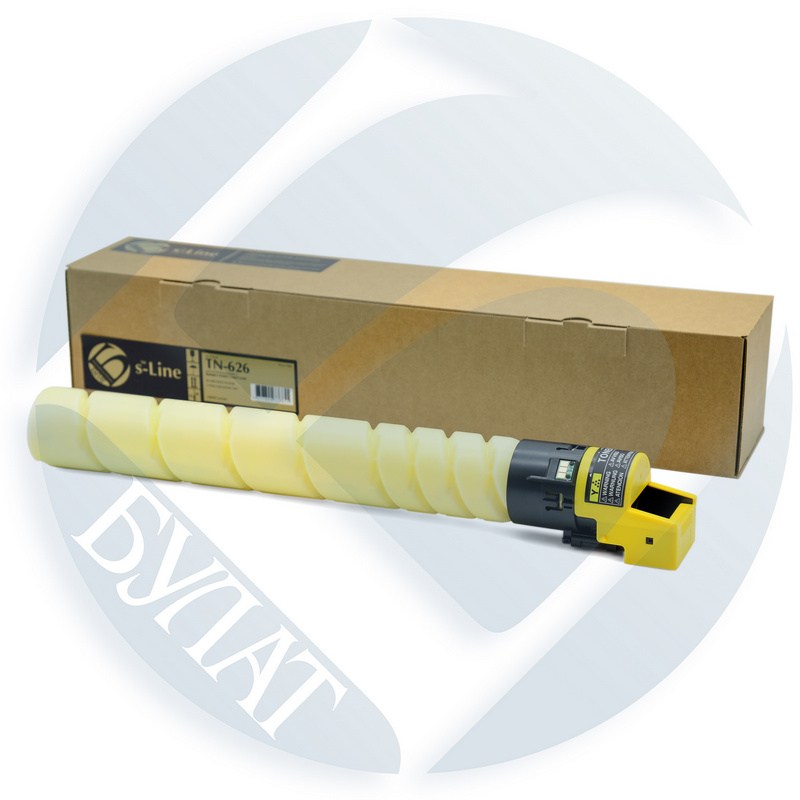 Тонер-картридж Konica Minolta bizhub C450i TN626 Yellow (28k) БУЛАТ s-Line (NEW)