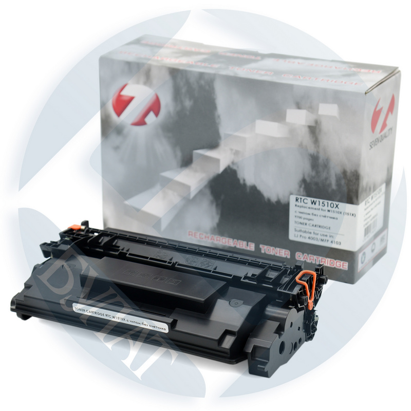 Тонер-картридж HP LJ 4003 / 4103 W1510X (151X) (9.7k). (с чипом без счётчика) 7Q